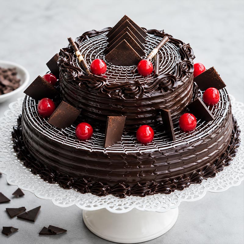 2 Tier Chocolate Truffle Cake