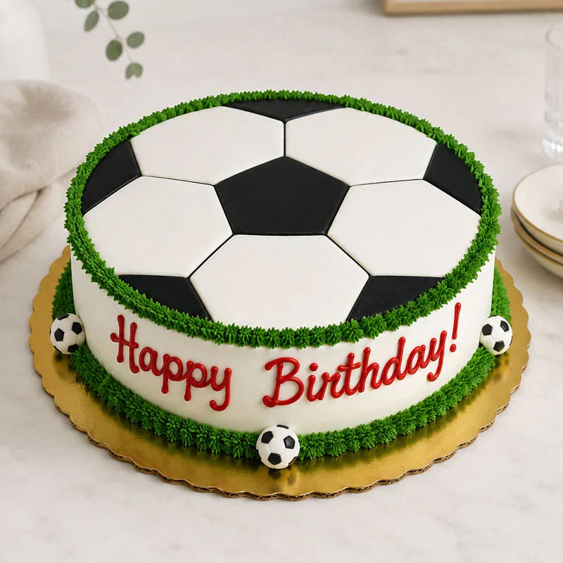 2 kg Football cream cake