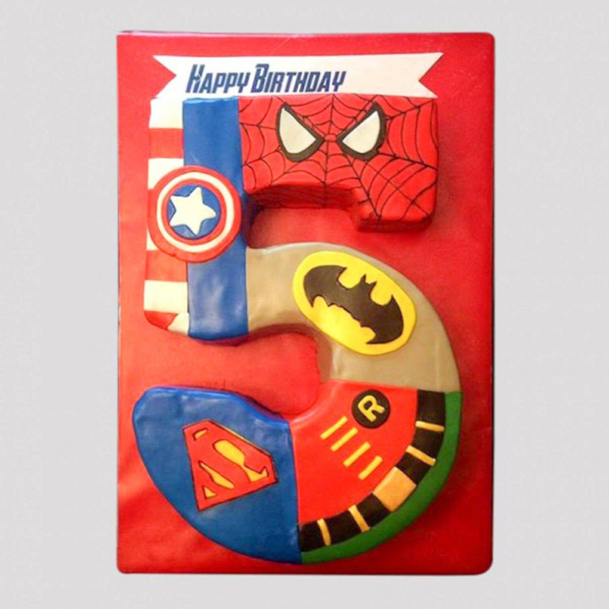 5 Number Birthday Cake