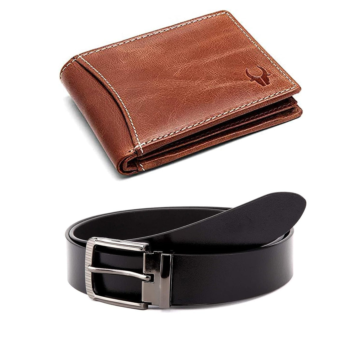 Gift Hamper for Men I Leather Wallet & Belt Combo Gift Set I Gift for Friend, Boyfriend,Husband,Father, Son etc (New Bombay Brown)