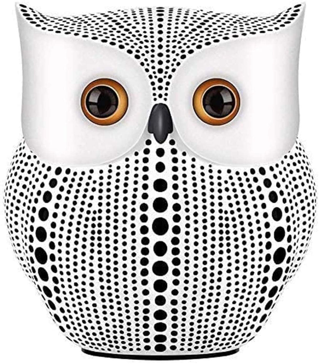 Classy Lucky Owl Resin Art Figure Showpiece -(Pack of 1, White)
