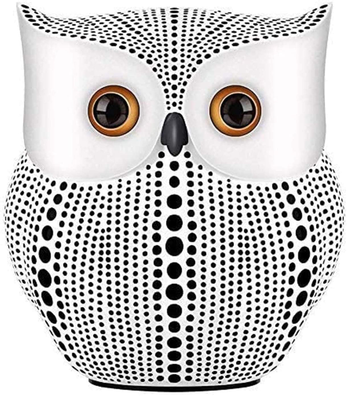 Classy Lucky Owl Resin Art Figure Showpiece -(Pack of 1, White)