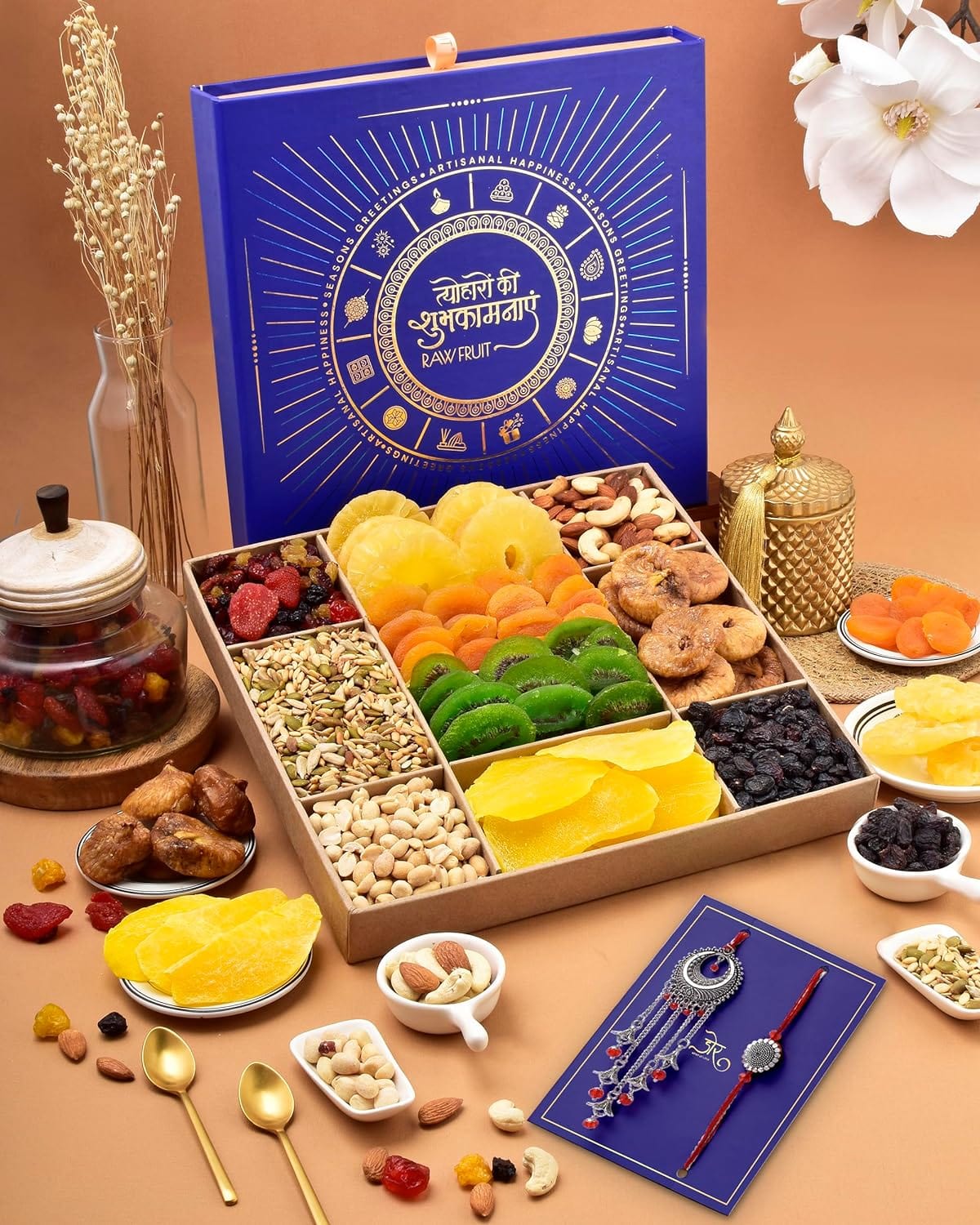 Rakhi Dryfruit Gift Hampers For Family And Friends