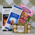 Lindt And Rocher Hamper With Diwali Greeting Card