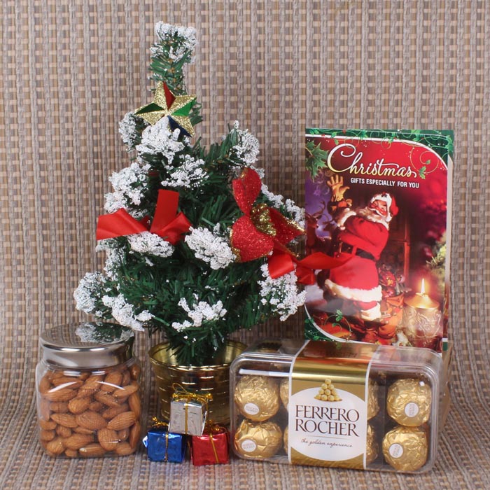 Christmas Hamper With Chocolate And Almond