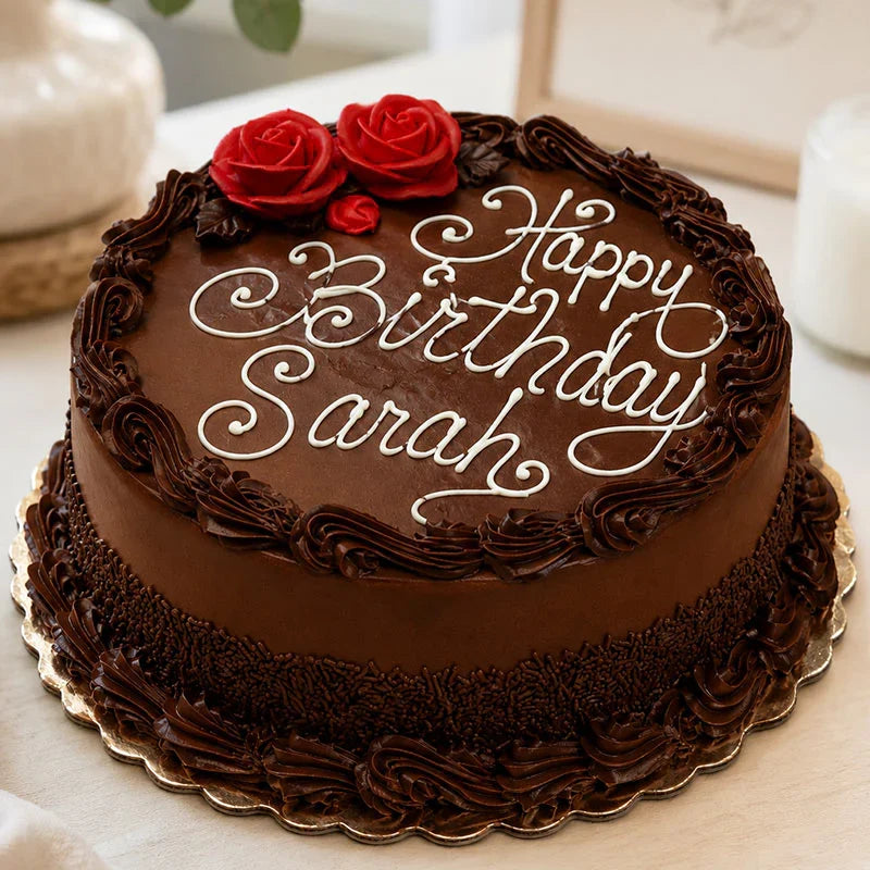 Beautiful Chocolate Birthday Cake