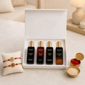 Bella Vita Luxury Perfume Gift Set with Designer Rakhi & Roli Chawal Combo