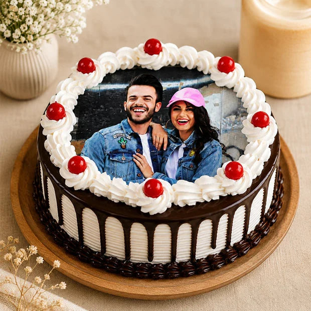 Black Forest Photo Cake Wishes