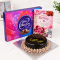 Chocolate Cake and Celebration Pack with Birthday Greeting Card