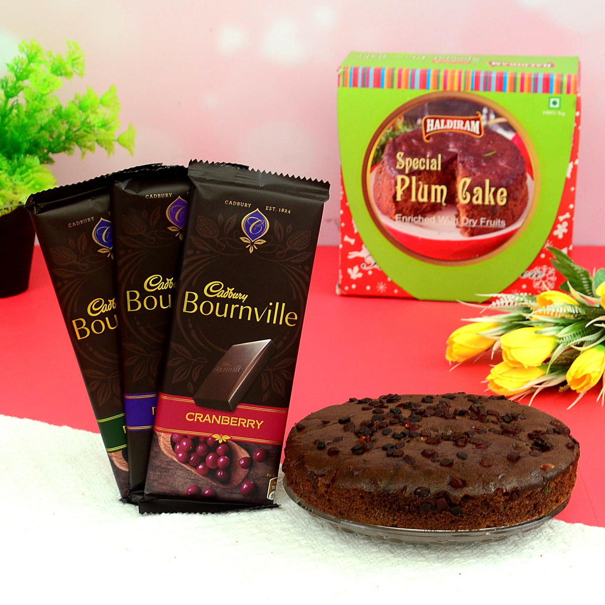 Plum Cake & Cadbury Bournville Hamper