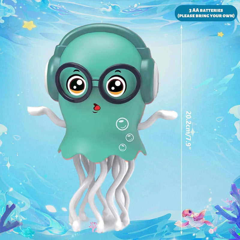 Glow Buddy Jellyfish Night Light Toy with Music & Headphones