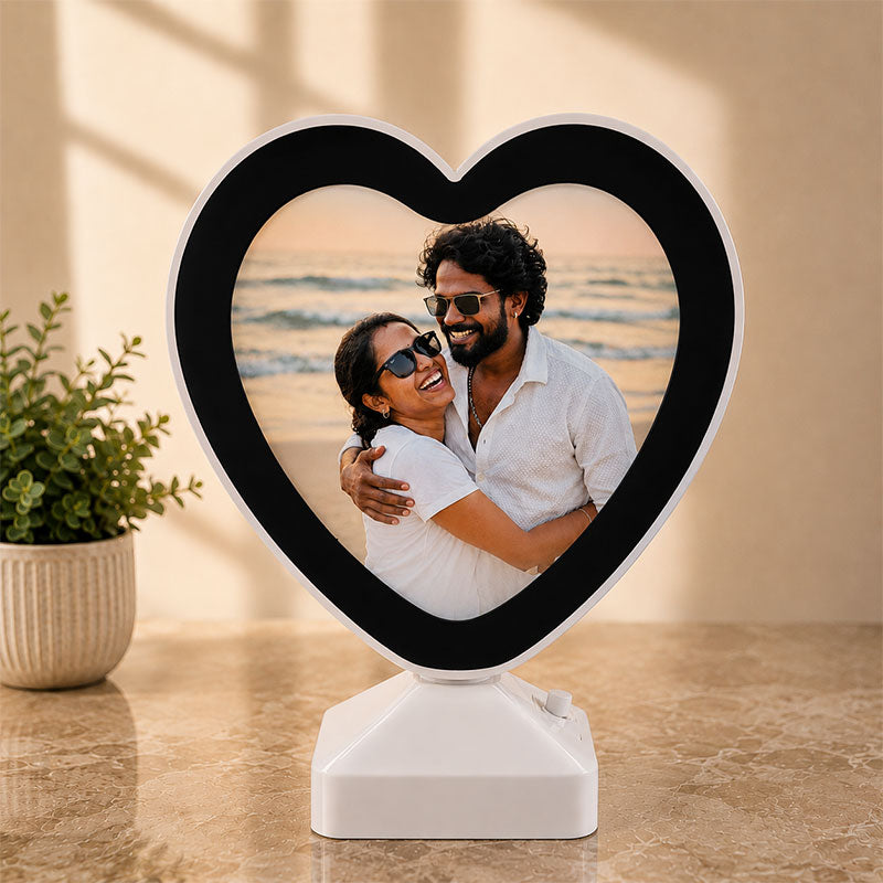 Heart Shape LED Personalized Photo Magic Mirror