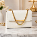 Leatherette Side Sling Bags For Women's Ladies Croco