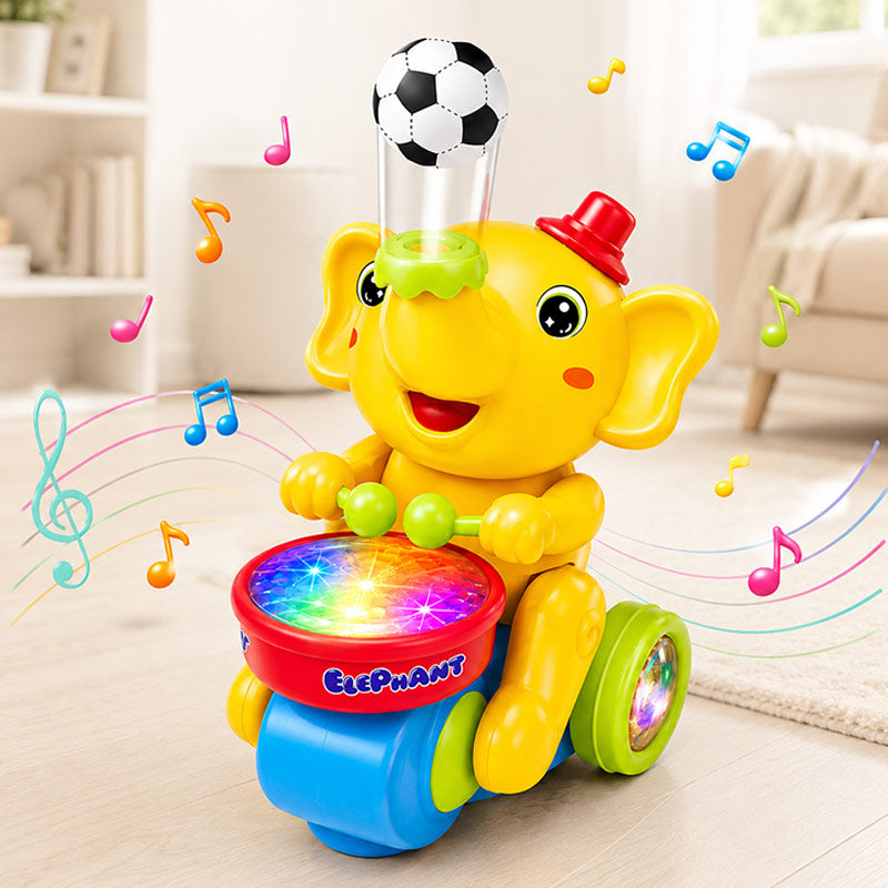 Musical Elephant Drum Toy for Kids