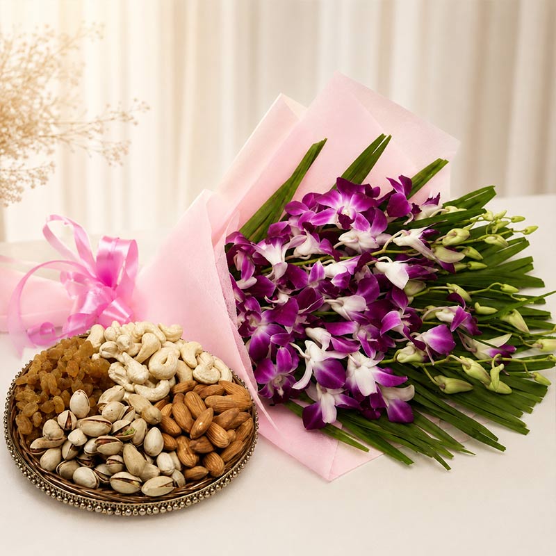 Orchids and Dry Fruits