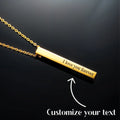 Personalized Cuboid Bar Pendant