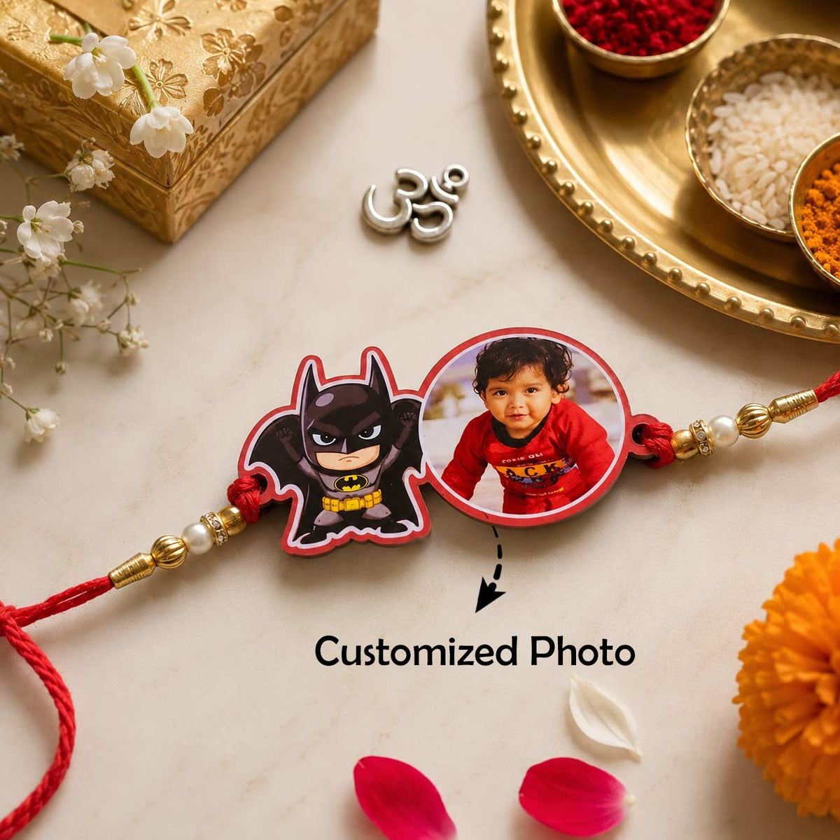 Personalized Photo Kids Rakhi – Custom Cartoon Picture Rakhi for Brother