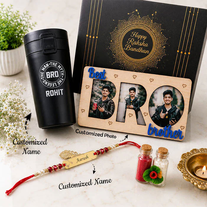 Personalized Premium Rakhi Gift Hamper for Brother