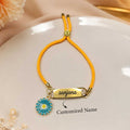 Personalized Thread Bracelet with Name Engraving Customized Name For Women