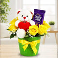 Rose, Dairy Milk & Teddy