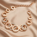 AAA Crystal 18k Rose Gold Stylish Jewellery for Women and Girls
