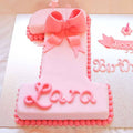 Adorable First Number Birthday Cake