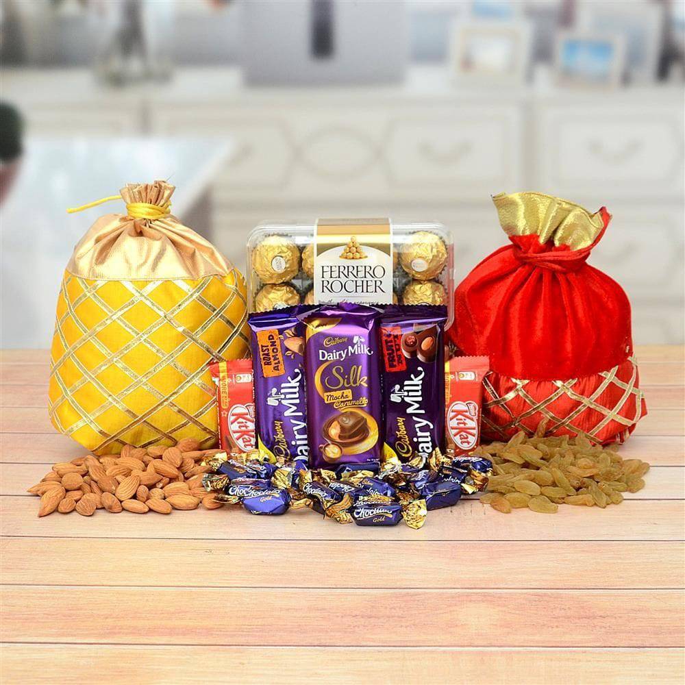Almond & Raisin With Chocolates Hampers