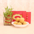 Bamboo with Besan Laddoo Rakhi Surprise
