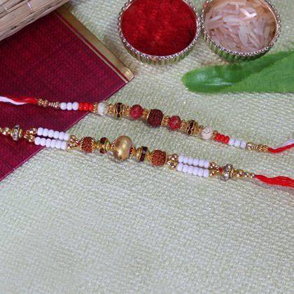 Beaded Rudraksha Rakhi