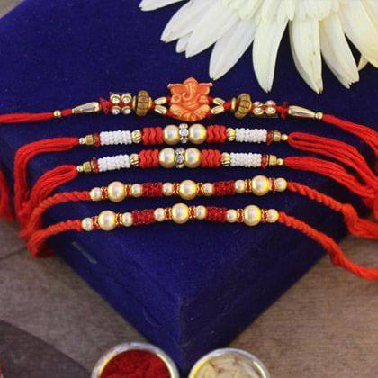Beautifully Red Rakhi