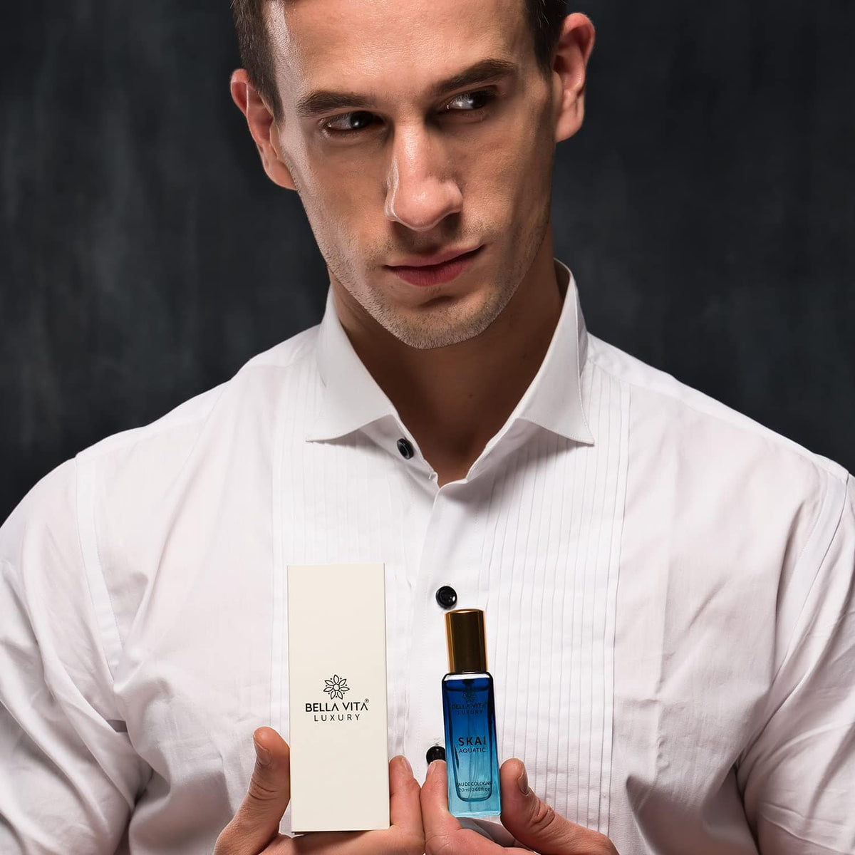 Bella Vita Luxury Skai Aquatic Eau De Cologne Unisex Perfume for Men & Women with Bergamot, Pink Pepper |Long Lasting Aqua EDC Fragrance Scent, 100 Ml