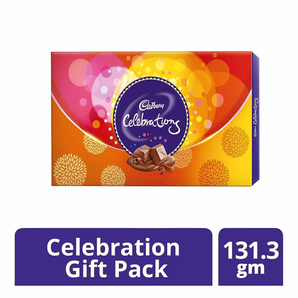 Bhai Dooj Gift Set for Brother with Cadbury Celebrations Chocolates & Dry Fruit Almonds 100g - Bhai Dooj Tika Diwali Gift Combo Pack Hamper Diwali Gifts for Family and Friends Employees Staff Clients