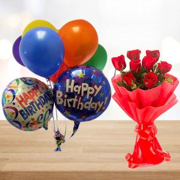 Birthday Surprise with Balloons