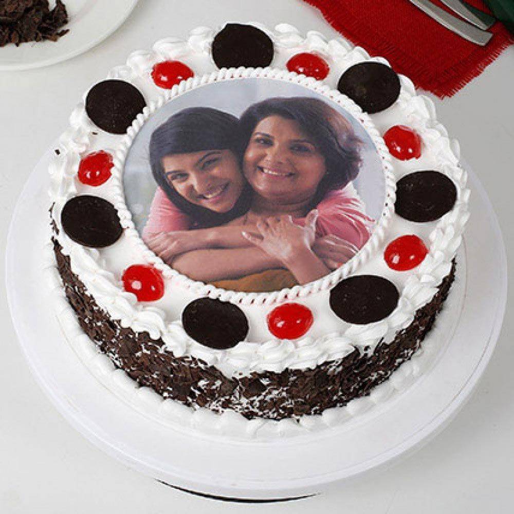 Black Forest  Photo Cake For Mother
