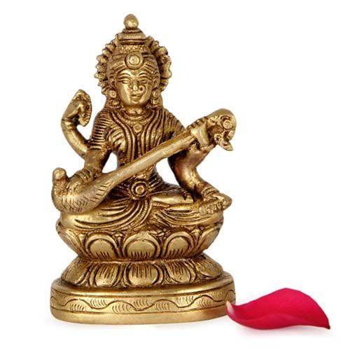 Brass Sarawati Statue