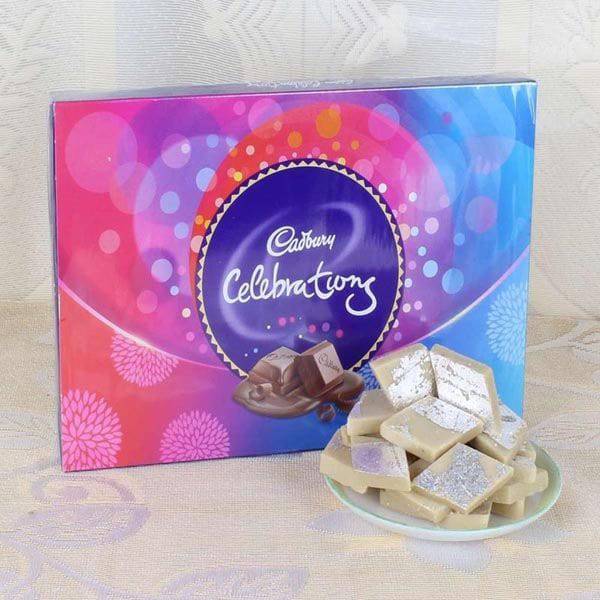 Celebration Chocolate and Kaju katli
