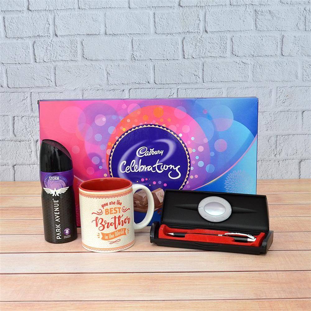 Celebration, Mug, Pen & Park Avenue Storm Body Spray Hamper