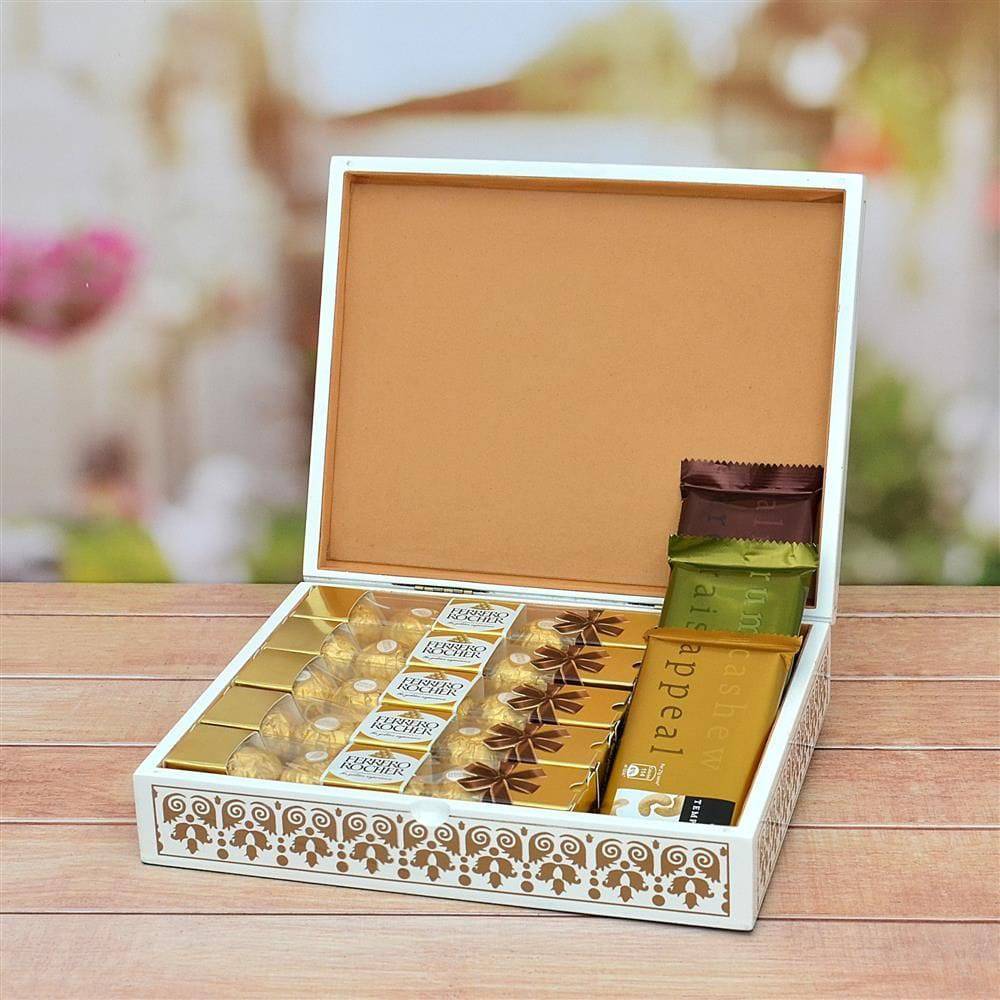 Chocolate Hamper - Temptation & Ferrero Rocher with Box