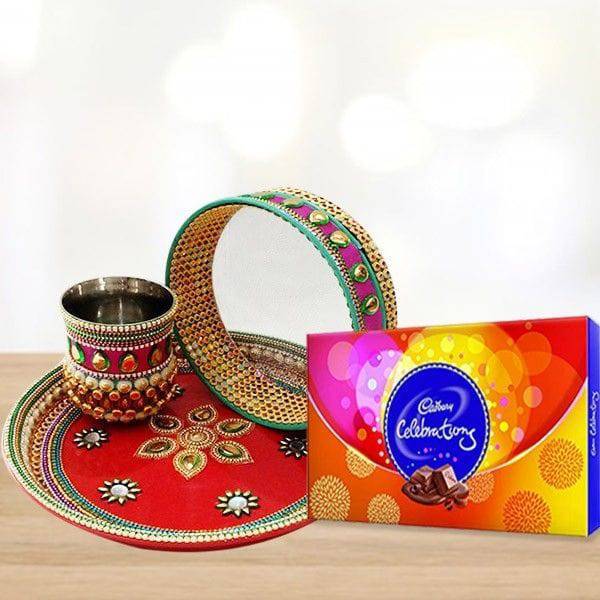 Chocolate Karwa Thali