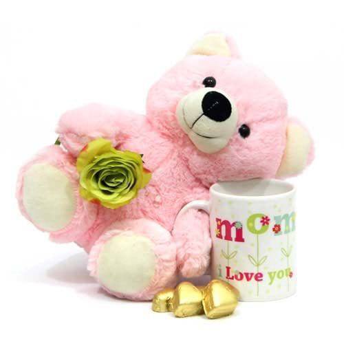 Chocolate Mug Teddy Combo