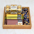 Chocolate Thali - 3 pcs Temptation and Ferrero Rocher in a Thali
