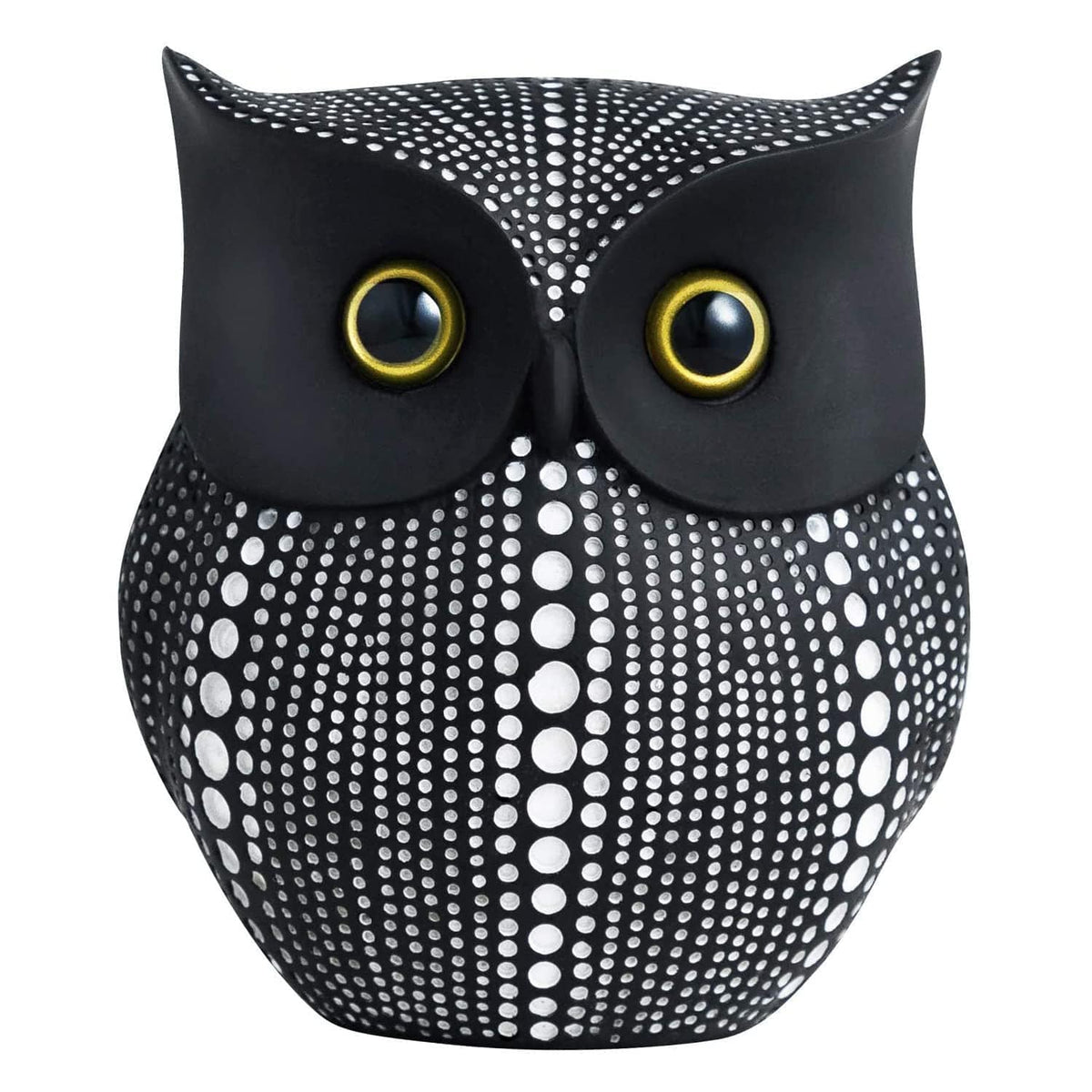 Classy Lucky Owl Resin Art Figure Showpiece -(Pack of 1, White)