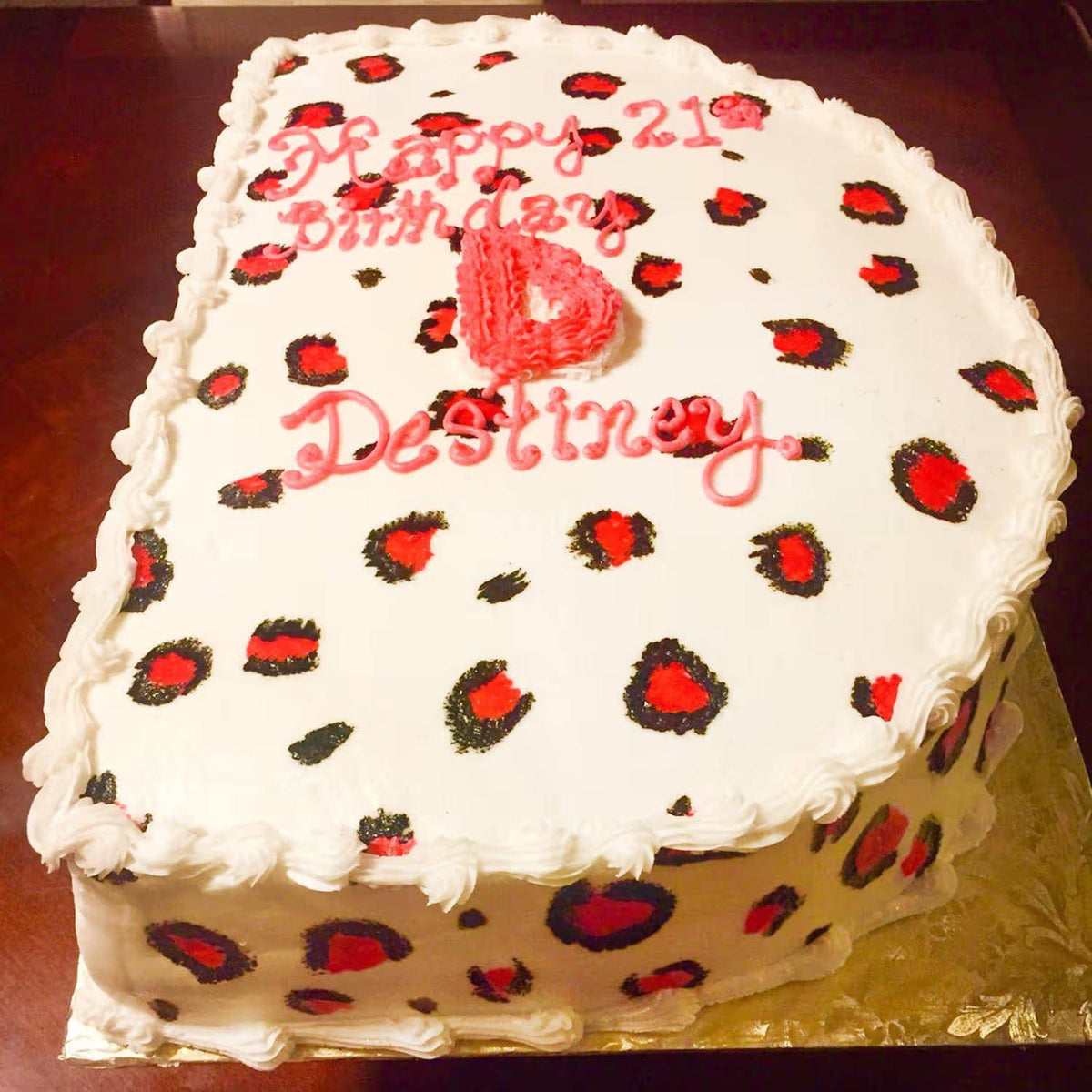 D Alphabet Cake