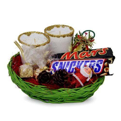 Decoration N Choco Basket For Christmas