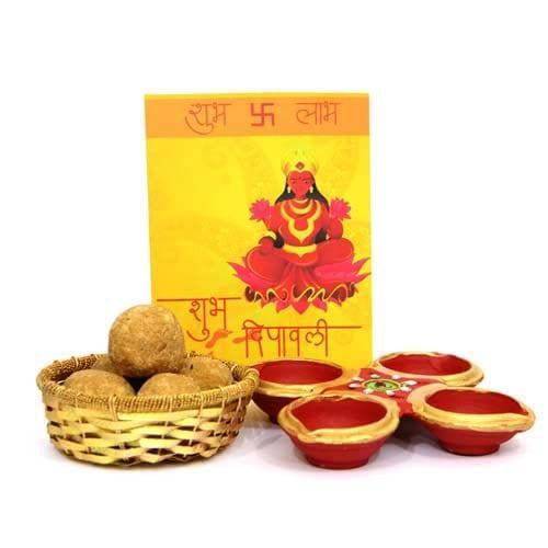 Diyas n Besan Ladoo