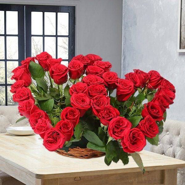 Double Rose Heart