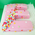 Eclectic E Alphabet Cake