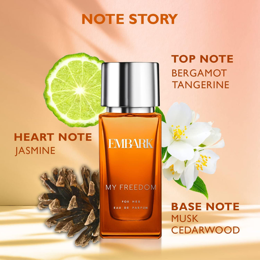 EMBARK My Freedom for Her Women’s Premium Perfume - 30ml | Long Lasting, Floral, Fruity, Musk EDP | Online Exclusive
