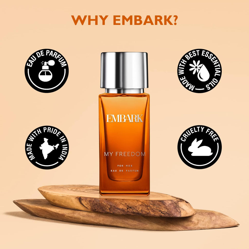 EMBARK My Freedom for Her Women’s Premium Perfume - 30ml | Long Lasting, Floral, Fruity, Musk EDP | Online Exclusive