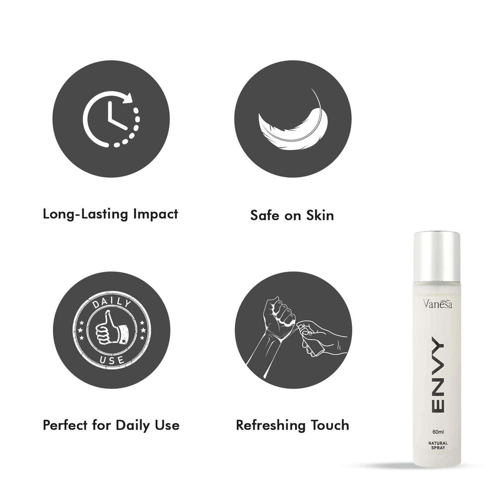 ENVY Natural Spray Women Perfume - 60ML | Long Lasting Perfume for Women